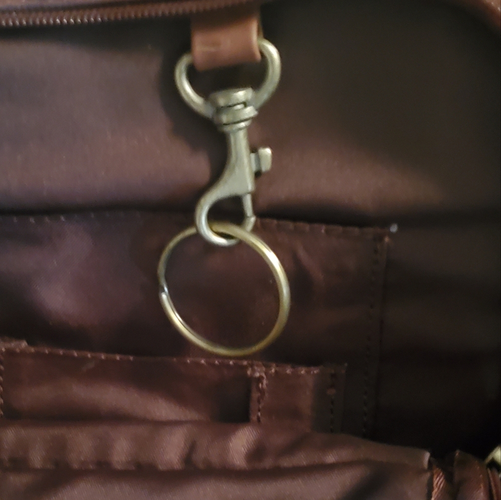 Brown Leather Laptop Bag - Picture 7 of 8